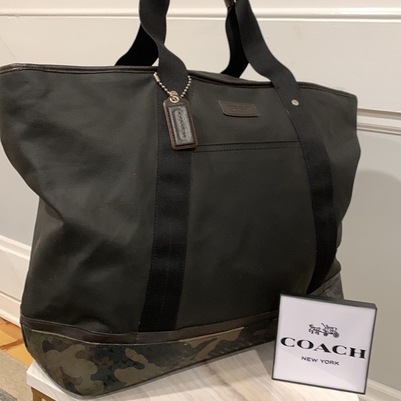 Coach Other - Coach Large Camouflaged Heritage Weekender Duffle Bag